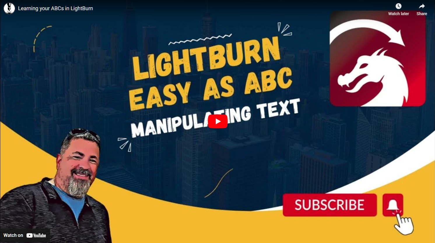 Manipulating Text with LightBurn