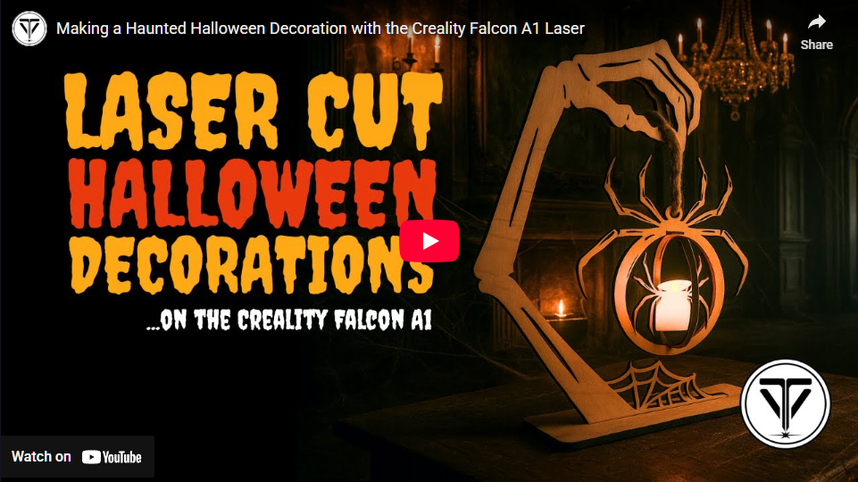 Making a Haunted Halloween Decoration with the Creality Falcon A1 Laser